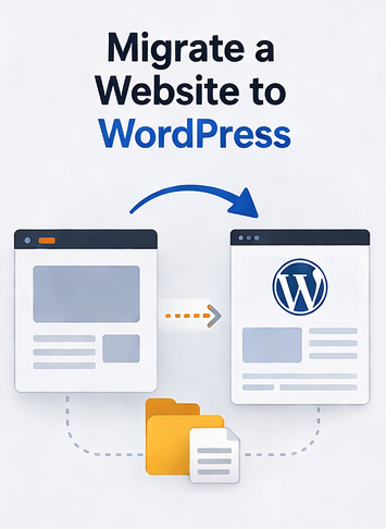 Website migrated from another platform to WordPress